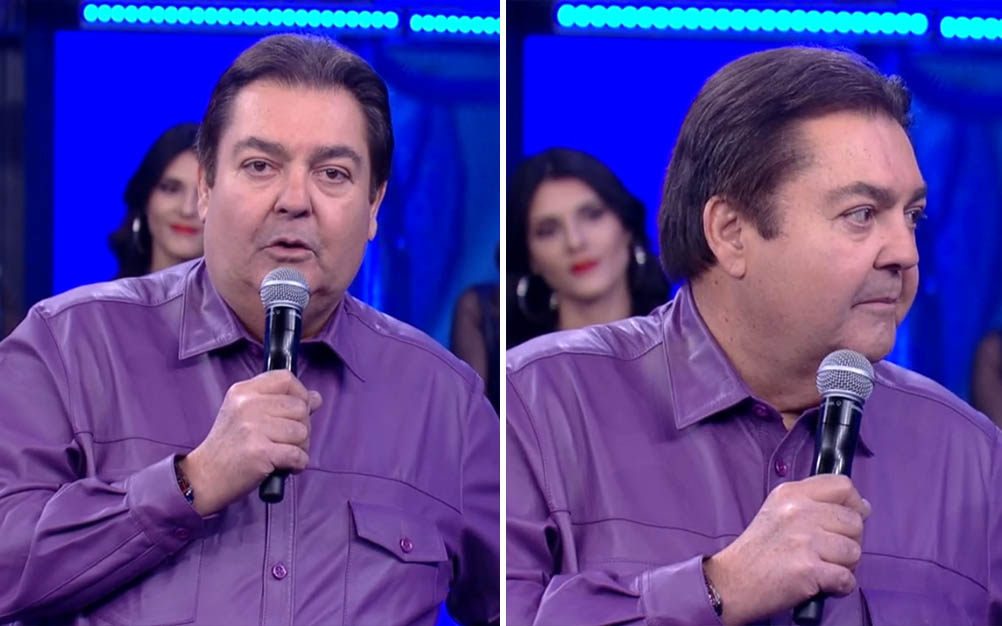 Faustão se exalta durante “Arquivo Confidencial” de Ícaro Silva