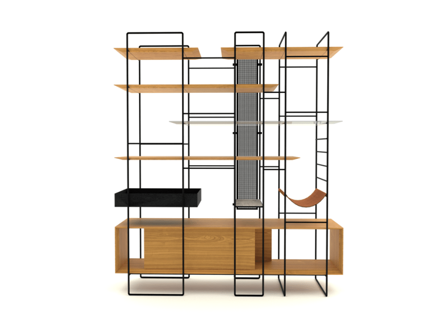 <i>Estante Plana</i>, do ateliê carioca F Studio, dos sócios Fernando Fernandes, Flavia Araujo e Felipe Vargas <i>Estante Plana</i>, do ateliê carioca F Studio, dos sócios Fernando Fernandes, Flavia Araujo e Felipe Vargas