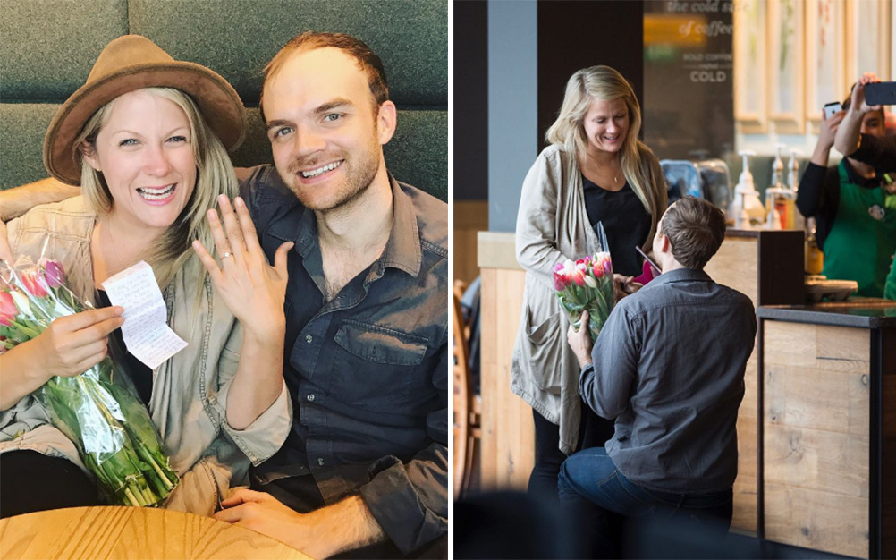 Pedido de casamento na Starbucks emociona internautas