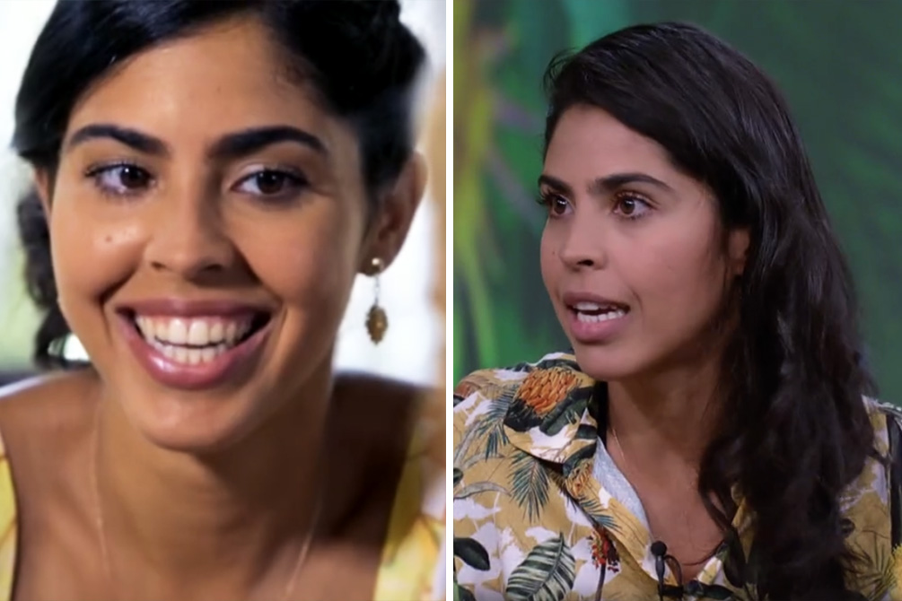 Bela Gil relembra gafes na TV no “Conversa com Bial”