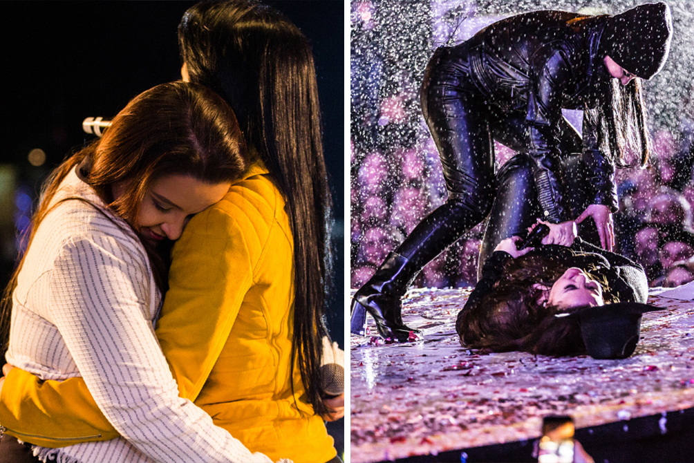 Maiara, da dupla com Maraisa, escorrega e fãs registram queda