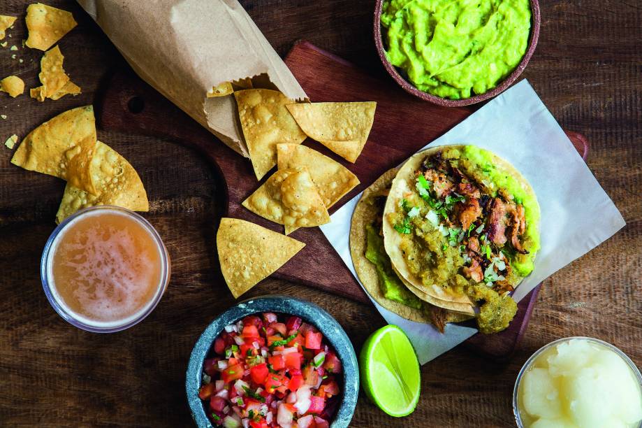 Alguns itens do Taquería La Sabrosa Cocina de México Alguns itens do Taquería La Sabrosa Cocina de México