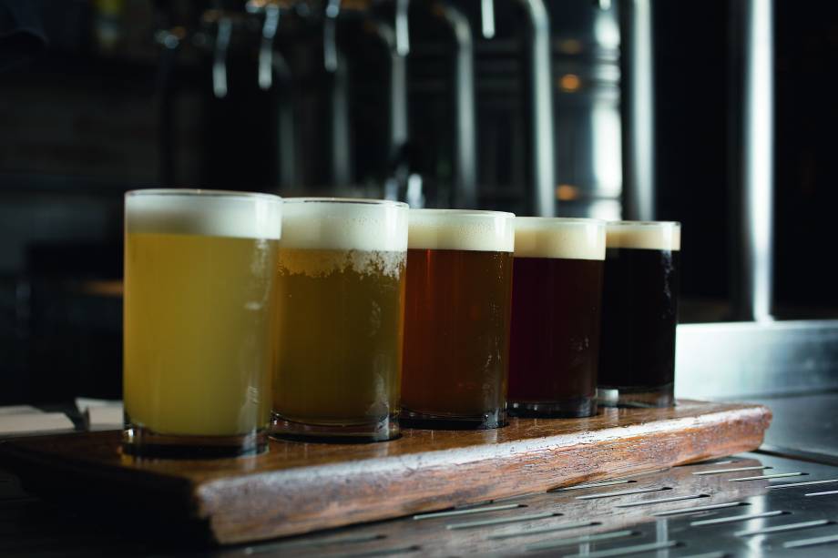 O sampler: para provar todos os chopes fixos O sampler: para provar todos os chopes fixos