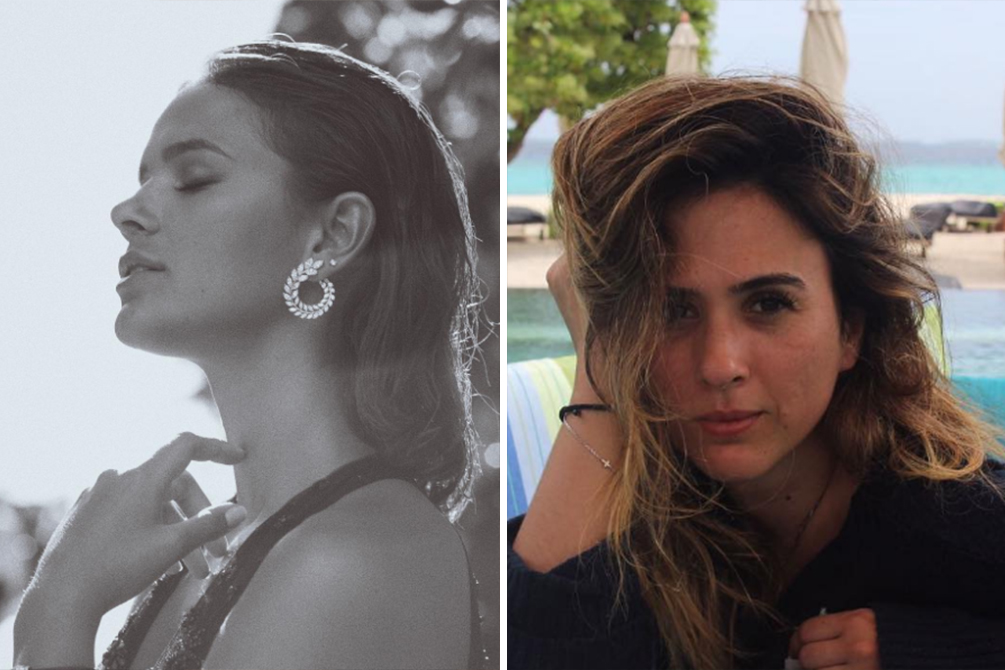 Bruna Marquezine e Tatá Werneck beijam atriz no Instagram