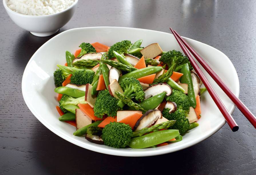 Legumes salteados: sugestão do P.F. Chang’s Legumes salteados: sugestão do P.F. Chang’s