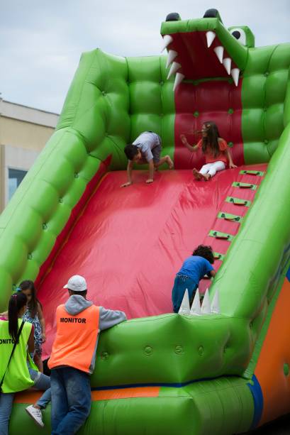 O festival conta com espaço para as crianças O festival conta com espaço para as crianças
