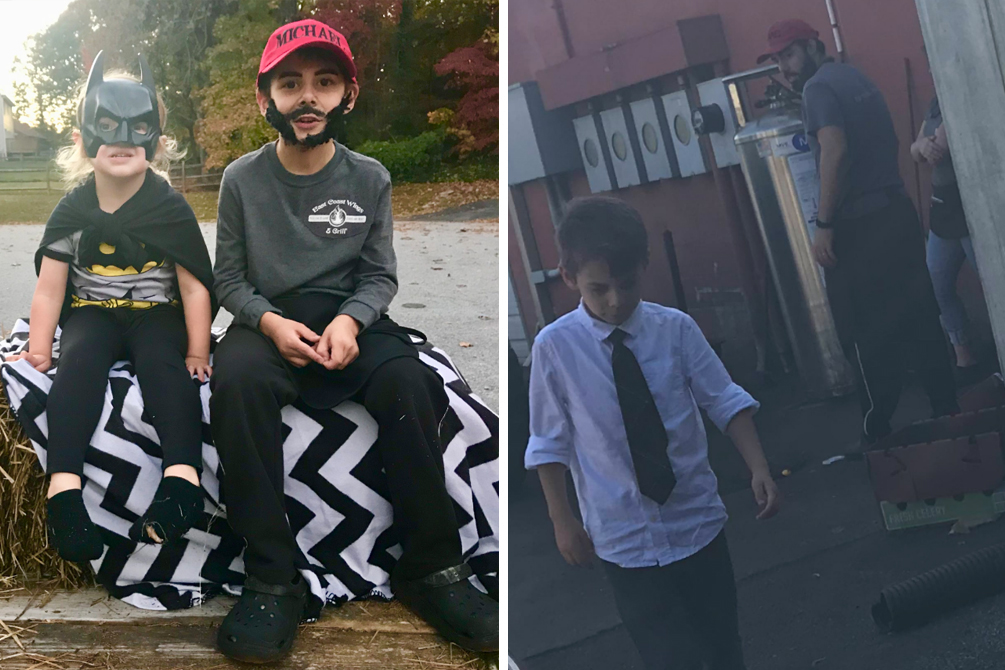 Pais são surpreendidos por ideia do filho para o Halloween