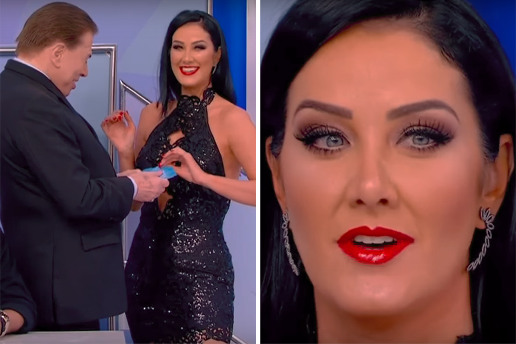 Silvio Santos e Helen Ganzarolli protagonizam momento polêmico