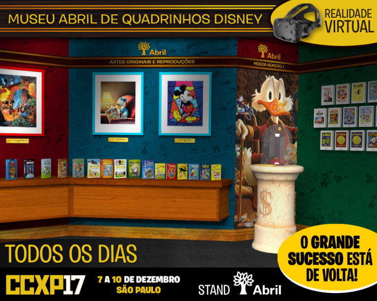 Realidade Virtual: com a tecnologia será possível ver o museu museu das publicações Disney Realidade Virtual: com a tecnologia será possível ver o museu museu das publicações Disney