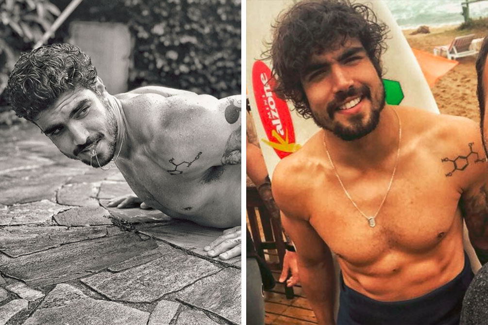 Caio Castro mostra “antes e depois” e surpreende ao responder fã