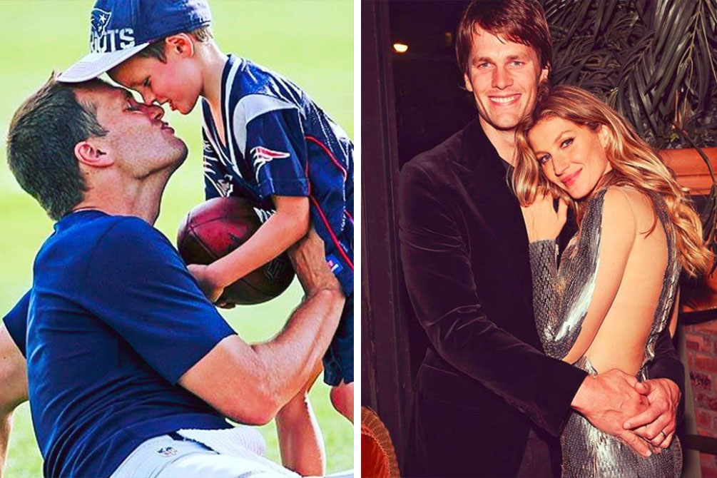 Beijo de Tom Brady em filho de 10 anos provoca polêmica