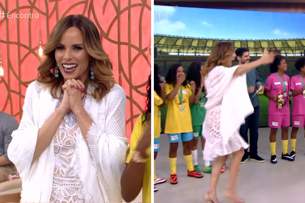 Ana Furtado fica no vácuo ao receber jogadora da seleção no “Encontro”