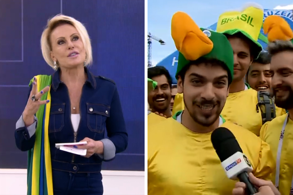 Fantasiados de Louro José, torcedores fazem pedido e Ana Maria responde