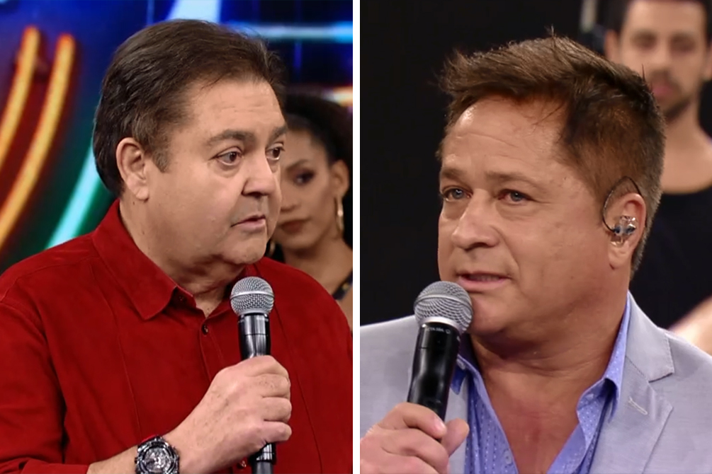 Leonardo protagoniza saia justa ao cantar Roberto Carlos no “Domingão”