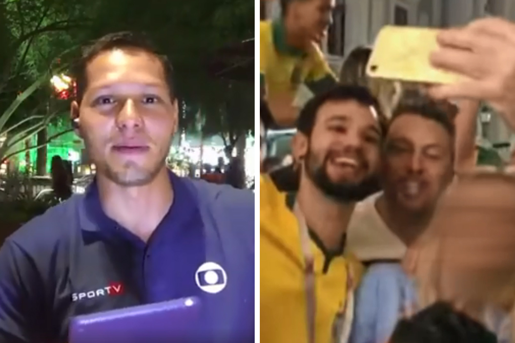 Repórter da Globo abordado por mulheres comenta polêmica de brasileiros