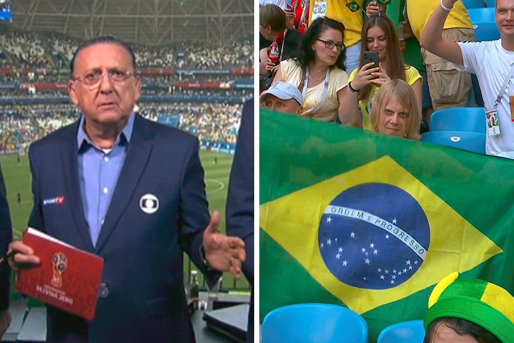 Torcedor rouba a cena por motivo inusitado no Brasil x México