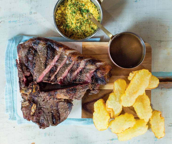 A melhor Carne pelo guia COMER & BEBER: corte com bata estufada, um dos clássicos do Rubaiyat