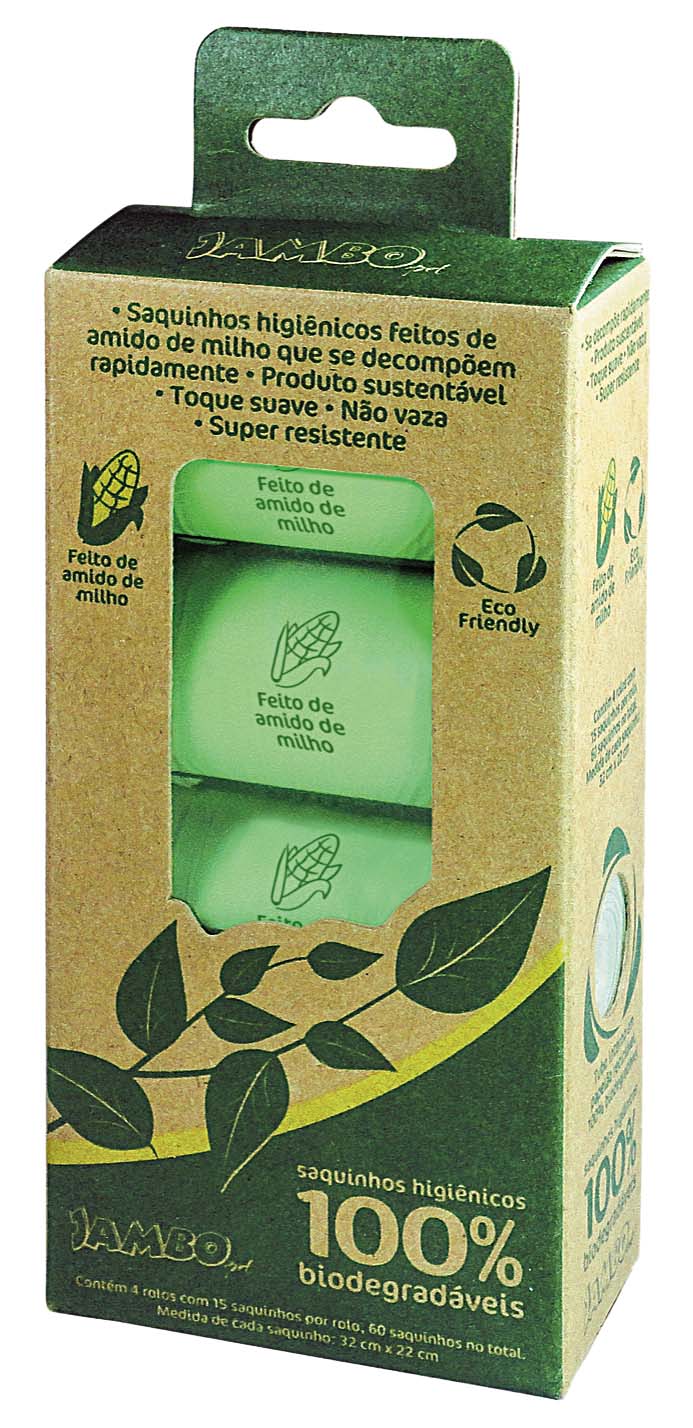 Empresa lança saquinhos biodegradáveis para recolher sujeira de pets