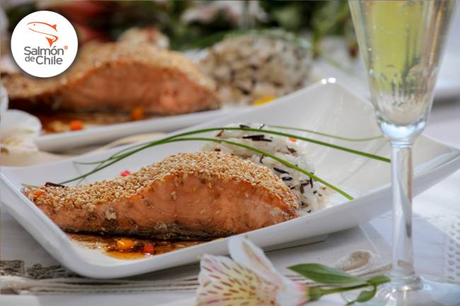 salmon costra sesamo salmon costra sesamo