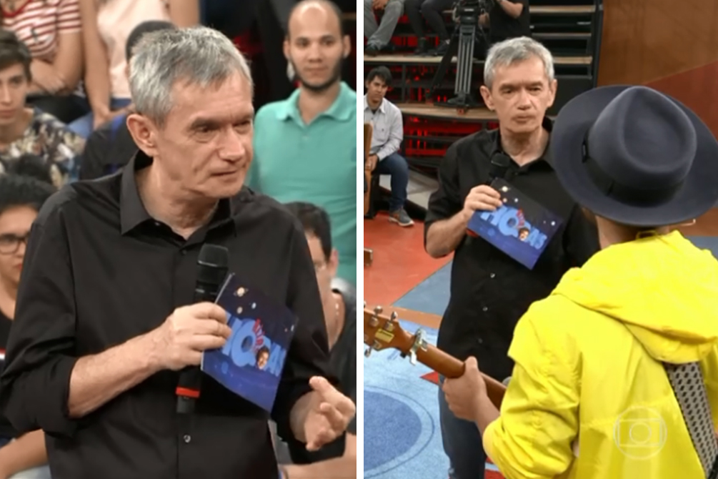 Internautas questionam “detalhe” em look de convidado do Altas Horas