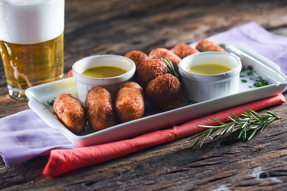 Mix de croquetes: uma das porções do menu