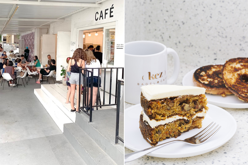 OCabral Café faz brunch com comidinhas do Kez Bagel & Café.