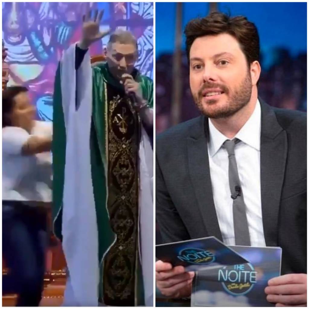 Gentili desagrada internautas por piada com empurrão de padre Marcelo