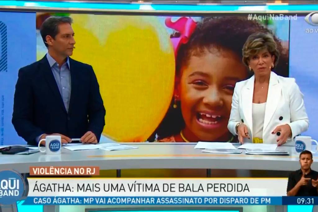 Opiniões sobre caso Ágatha geram climão entre Lacombe e Poppovic ao vivo