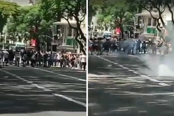 Torcidas organizadas do São Paulo brigam na Praça da República