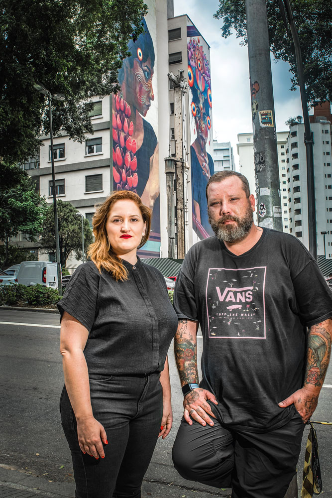 Marina Bortoluzzi e Marcelo Pimentel