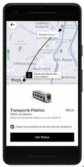 uber transporte publico