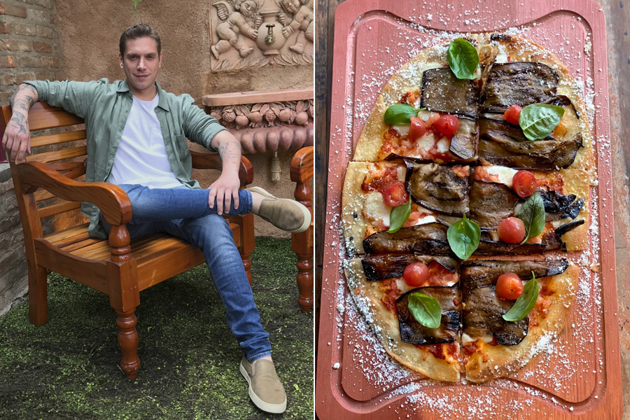 Rodolfo De Santis inaugura o Forno da Pino