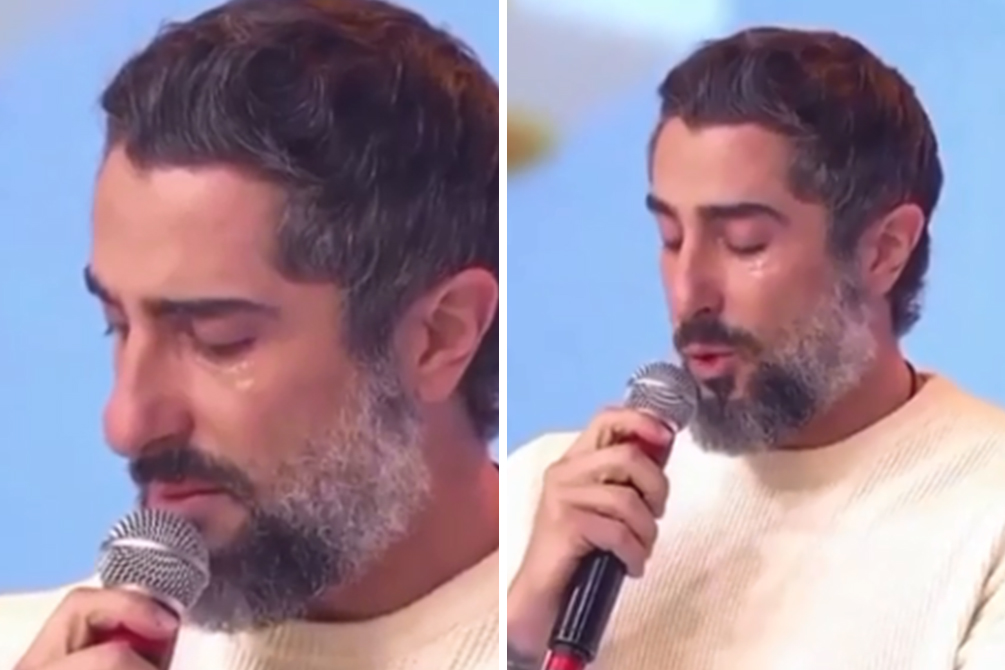 Marcos Mion vai às lágrimas após receber presente póstumo de Gugu Liberato