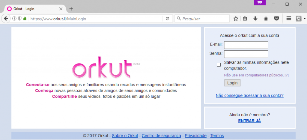 “Volta” do Orkut causa comoção na internet