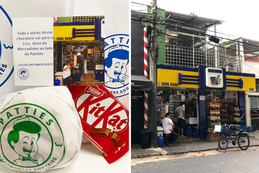 Patties promove ação para ajudar pequeno comércio a pagar o aluguel