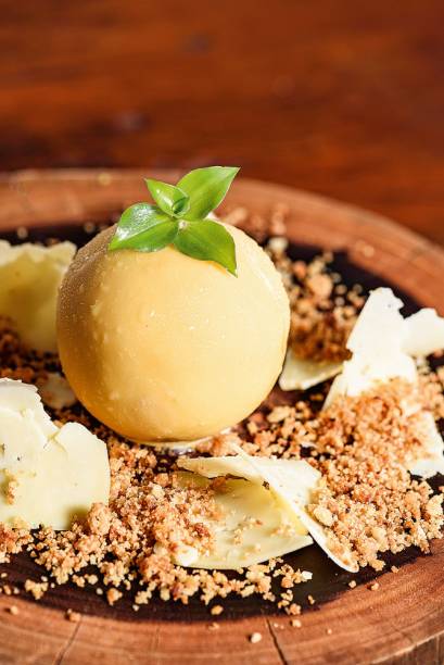 Sorbet de goiaba: pedida vai recheada com goiabada e gergelim Sorbet de goiaba: pedida vai recheada com goiabada e gergelim