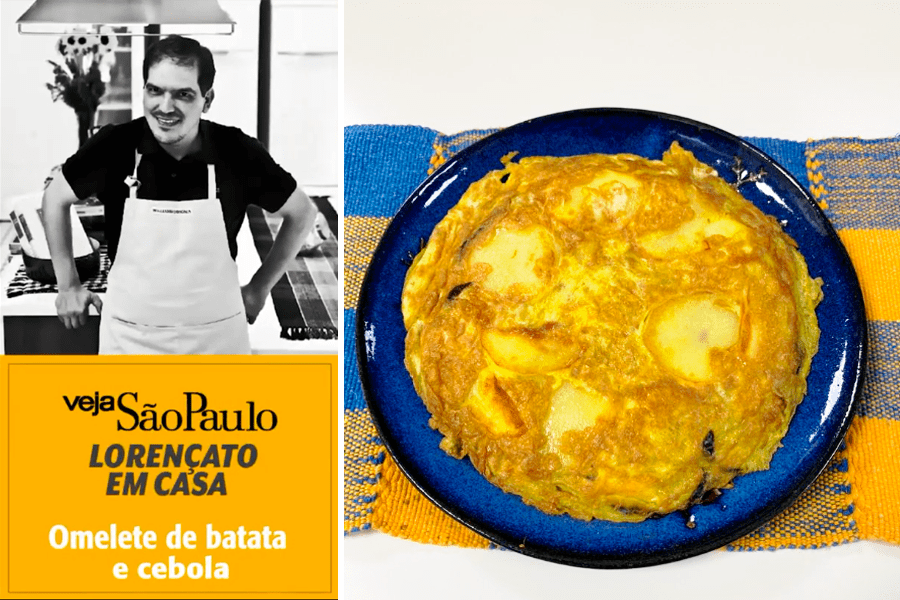 Lorençato em Casa: receita de omelete de batata e cebola
