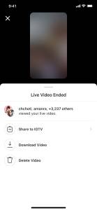 Post Live to IGTV 1 Post Live to IGTV 1