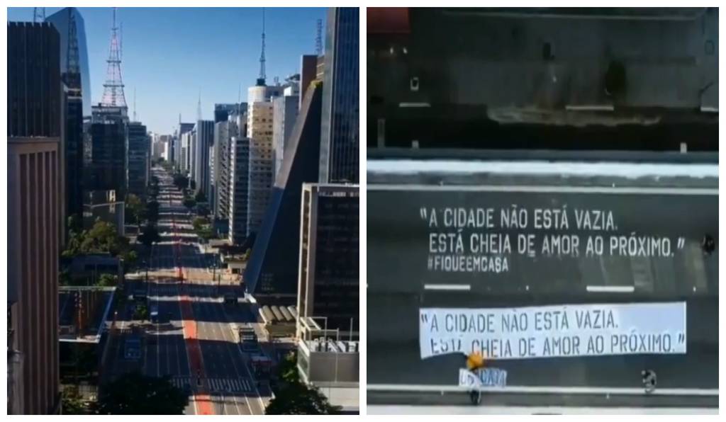 Grupo espalha mensagens positivas pelas ruas de São Paulo
