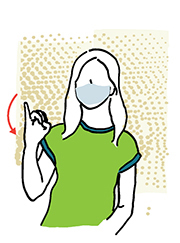 Oi em Libras (Ilustração Joana Resek) Oi em Libras (Ilustração Joana Resek)
