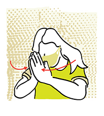 Saudação wai (Ilustração Joana Resek) Saudação wai (Ilustração Joana Resek)