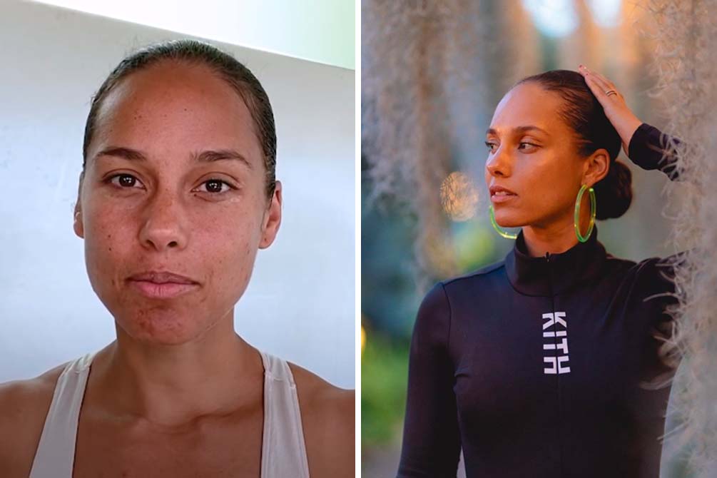 Alicia Keys compartilha detalhes dos cuidados com a beleza no YouTube