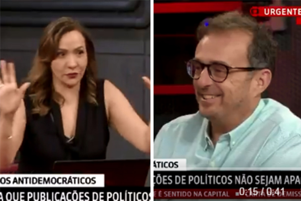 Maria Beltrão dá bronca em jornalista por celular: “Vai me dar atenção?”