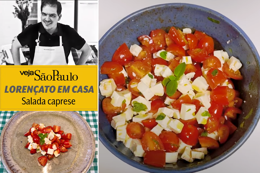 Lorençato em Casa: receita de salada caprese