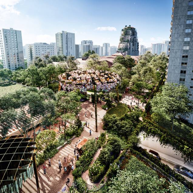 Projeto do Parque das Flores, área onde hoje passam carros na São Carlos do Pinhal Projeto do Parque das Flores, área onde hoje passam carros na São Carlos do Pinhal