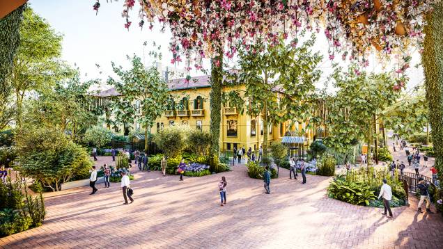 Projeto do Parque das Flores, área onde hoje passam carros na São Carlos do Pinhal Projeto do Parque das Flores, área onde hoje passam carros na São Carlos do Pinhal