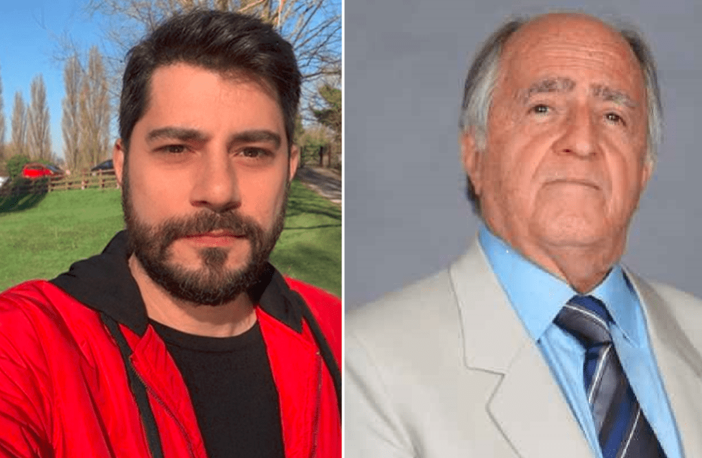 Em foto antiga, Evaristo Costa faz piada com Ary Fontoura, sucesso do Instagram