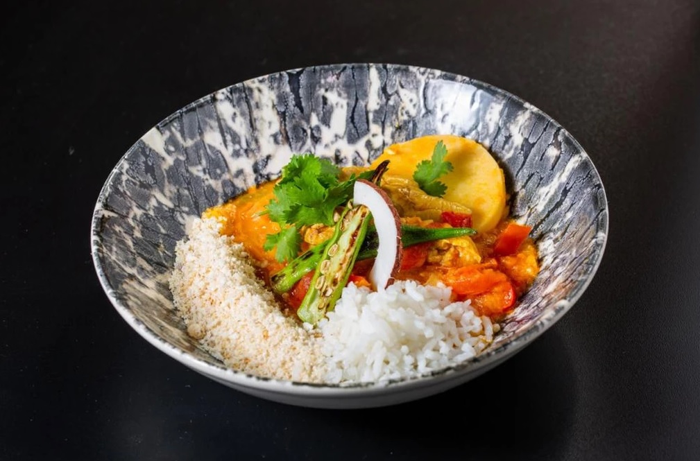 Moqueca do restaurante Tenório no Teatro da Rotina