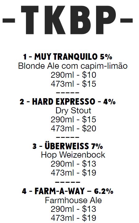 Card&aacute;pio Tank