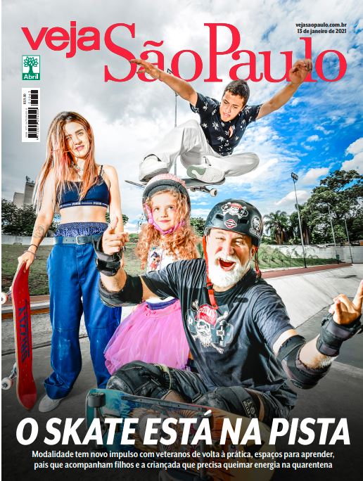 Capa de VEJA São Paulo sobre o skate na cidade